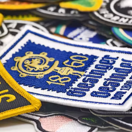 Custom Woven Fabric Embroidery Patch Garment Accessories