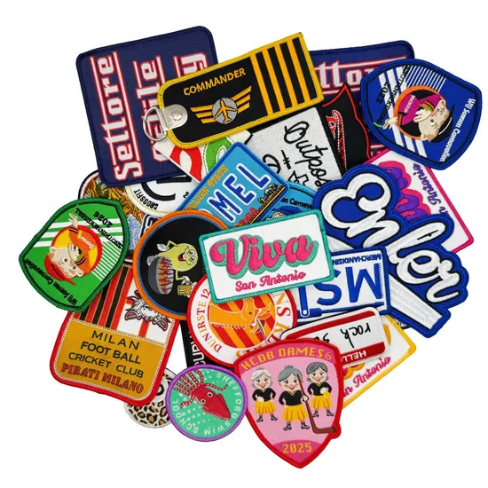 Custom Woven Fabric Embroidery Patch Garment Accessories