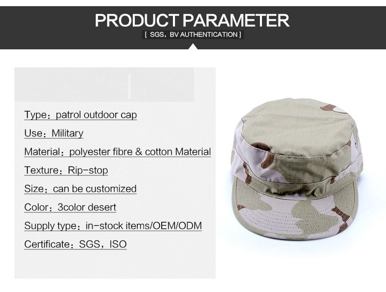 Men Multicam Soldier Combat Train Hat Flat Hunting Tactical Caps Tri-Color Desert