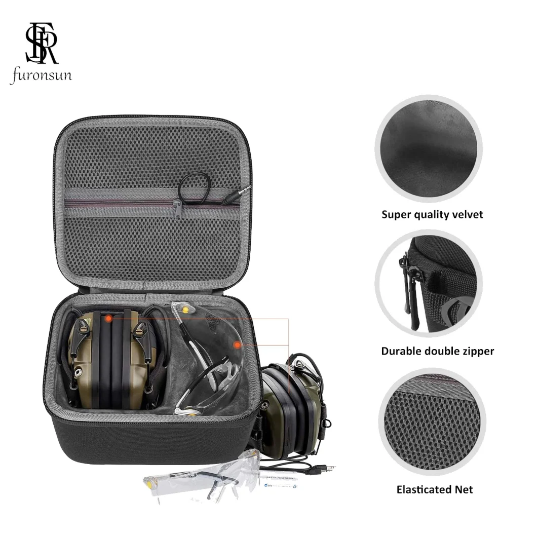 Newly Design Anti-Shock Hard EVA Case Bag Pocket for Earmuff