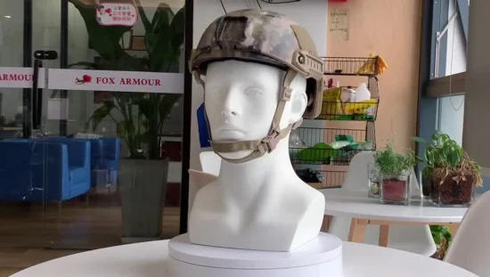 Capacete militar tático de fibra de carbono para treinamento ao ar livre antibala para proteção de cabeça