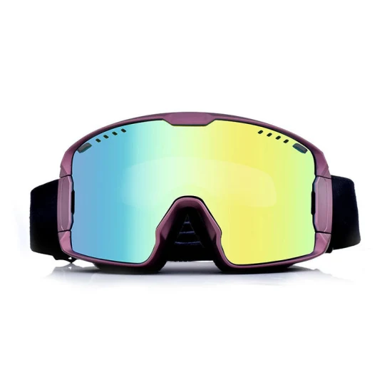 Óculos de esqui na neve com proteção UV antiembaçante para esportes de inverno